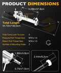 Dimensions of Chevy Silverado 1500 and GMC Sierra 1500 Power Steering Rack and Pinion Assembly for 2007-2013 models