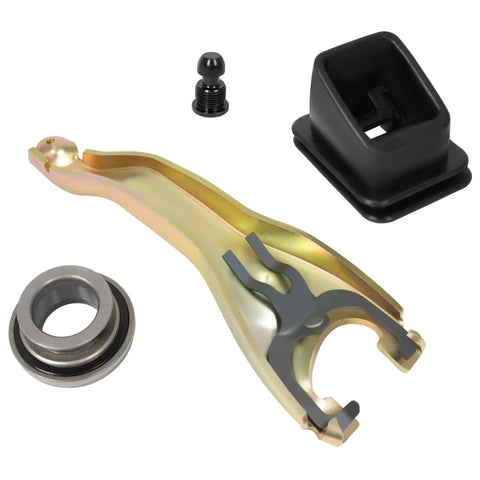Drop In Heavy Duty Clutch Fork Kit With Boot Throwout Bearing And Pivot Ball For 1959 To 1988 Chevy Cars Chevelle Malibu Monte Carlo El Camino Impala Caprice Bel Air Biscayne Nomad And Corvette Replacement For 3899621, metal clutch fork kit
