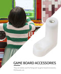 100 Piece White Plastic Corner Brackets L Shape Angled Brackets For PCBs And Shelf Reinforcement next to arcade game