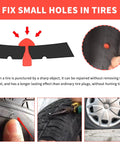 Fixing Small Holes with Tire Repair Kit With 90 Mushroom Plug Heads For Tubeless Tires Fast Patch 2.0