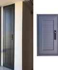 Slick Gray Access Panel For Drywall Walls Rock Solid Aluminum Honeycomb Build waterproof panel shown installed