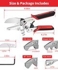 Beefy Miter Shear Cutter And Angle Shears For Vinyl Wood Molding Trim Trunking PVC Strips Adjustable With Replacement Blades