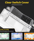 Light Switch Guard Cover For Flat Modern Rocker And Paddle Switches Clear 4 Pack Kid Safe Shield clear plastic guard on rocker switch