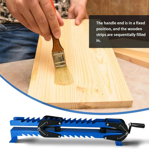 Two Pack 19 Inch Panel Clamps For Woodworking Adjustable From 2 To 17 Inch Wide Panels And 1 To 3 And A Half Inch Thick Boards Heavy Duty Steel With scissor couplings on blue steel panel clamp