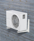 Heavy Duty Wall Mount Bracket For Outdoor Mini Split AC 7000 To 15000 BTU Supports Up To 330 Lbs installed on wall