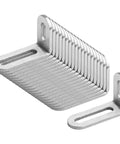 20 Pack Slotted Corner Braces L Angle Brackets 1-7/8 Inch Long, 3/4 Inch Wide, 1-1/8 Inch High, 1/8 Inch Thick, Stainless Steel 201 Brushed Finish
