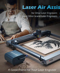 Air Assist Pump For Laser Engravers And Cutters With Adjustable 0 To 30 Lpm Airflow to engrave wood with a laser machine.