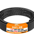 Premium PA12 Nylon Pneumatic Air Tubing 30 Ft 1 Quarter Inch OD DOT Approved For Semi Trucks And Industrial Air Systems SAE J844