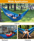 Heavy Duty Camping Hammock With 660Lb Capacity And Tree Straps Portable Outdoor Hammock Tent used in various settings