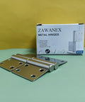 Stainless Steel Folding Butt Hinge 2 Inch For Cabinets Windows And Gift Boxes, Durable Corrosion Resistant Door Hinge Set shown with box