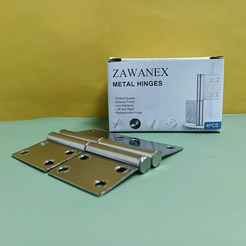 Stainless Steel Folding Butt Hinge 2 Inch For Cabinets Windows And Gift Boxes, Durable Corrosion Resistant Door Hinge Set shown with box