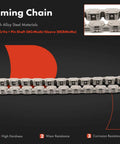 Drop In Engine Timing Chain Kit With Sprocket For V8 GM Engines 5.0L And 5.7L showing alloy steel timing chain with specs