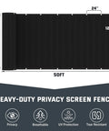 Chain Link Fence Privacy Screen 6 By 50 Feet, 90 Percent Privacy Outdoor Fence Cover With Brass Grommets, 170GSM HDPE Privacy Fence Shield, Wind And UV Resistant, Easy Install For Backyard Pool And Yard, top view with measurements