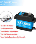 Pack Of 2 Beefy 35Kg High Torque RC Servo With 7.4V Digital Motor And Stainless Steel Gears Waterproof For DIY Robotic RC Projects