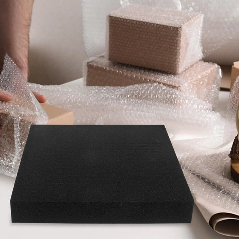 High Density Foam Inserts For Packaging And Tool Boxes That Stand Up To Deformation placed near wrapped boxes