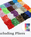 Best Value 408 Piece Plastic Snap Button Kit With Rainbow Color Organizer Case No Sew T5 Snaps 12mm Includes Caps Sockets Studs Compatible With KAM And Babyville Pliers Great For Clothes Bibs Diapers And Craft Projects, excluding pliers