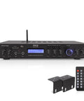 5 Channel Rack Mount Bluetooth Amplifier Receiver For Home Theater And Speakers, Wireless Streaming Power Amp, Digital LCD Display