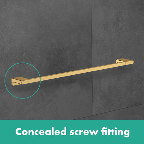 AddStoris Modern Towel Bar 24 Inch Brushed Bronze Finish for a Sleek Dope Bathroom Upgrade, wall mounted with concealed screws.