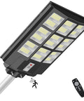 Beast Bright 3200W Solar Street Light with Dusk To Dawn and Motion Sensor, IP66 Waterproof Outdoor Security Flood Light for parking lots.