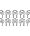 Wire rope clips set: ten stainless steel M4 U-bolt cable clamps for boating and marine use