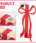 Heavy Duty Red Bow Over The Door Hooks product size showing 18cm height and 4.5cm width, ideal for coats and towels.