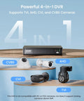 4-in-1 DVR with CVBS, AHD, CVI, TVI camera compatibility for 5MP 3K Lite 8 Channel CCTV DVR Recorder With AI Human And Vehicle Detection