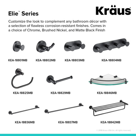 Elie Matte Black Bathroom Shelf With Towel Bar Built Tough From Solid Brass Rust Resistant Heavy Duty Wall Mount
