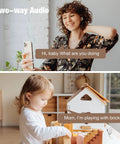 1080P Mini Cam And Baby Monitor With Night Vision Two Way Audio Motion Alarm Live Stream Anywhere Cloud Storage Plug And Play
