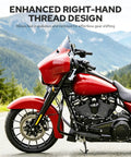 Shift Linkage And Levers For Harley Davidson Touring And Softail Motorcycles, Fits Road King Street Glide Electra Glide Dyna And Trike, 1986 To 2026 Black, CNC Machined 6061 Aluminum, Rust Resistant, Heavy Duty Performance on red Harley