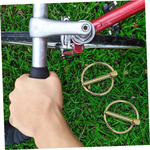 Heavy Duty Lynch Pin Kit Locking Pins Pro Grade For Tractors Trucks And Mowers Wear Resistant Clips For Secure Connections In Farming And Industrial Jobs Durable Construction For Tough Jobs.