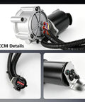Hella Tough 4WD Transfer Case Motor Actuator Replaces YL5Z7G360AA detailed view of connector and motor components.