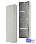 2 Pack Replacement Filters For Envion Therapure TPP220 Series Air Purifiers Top Notch All In One 3 Stage Filter With H13 True HEPA And Activated Carbon Compatible With TPP220F TPP220M TPP220H TPP220 displayed on white surface, emphasizing filter layers