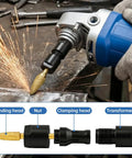 Heavy Duty Grinder Adapter Kit For Angle Or Die Grinders With 5/8-11 Arbor To 1/4 And 1/8 Inch Collets in action