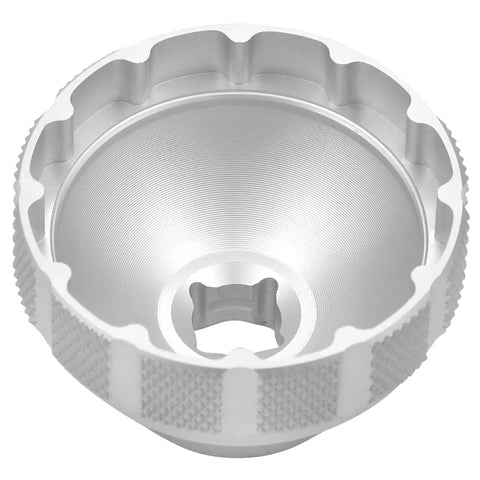 Beefy 12-Notch Bottom Bracket Tool For BBT-79 Compatibility, silver CNC aluminum alloy, anodized and durable