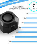 Rechargeable Bike Alarm With Remote, 110dB Wireless Anti Theft System, Vibration Sensor And Motion Detector sensitivity levels display