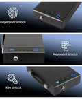 Portable Fingerprint Gun Safe For Handgun With Three Quick Access Methods Including Fingerprint Digital PIN And Physical Key