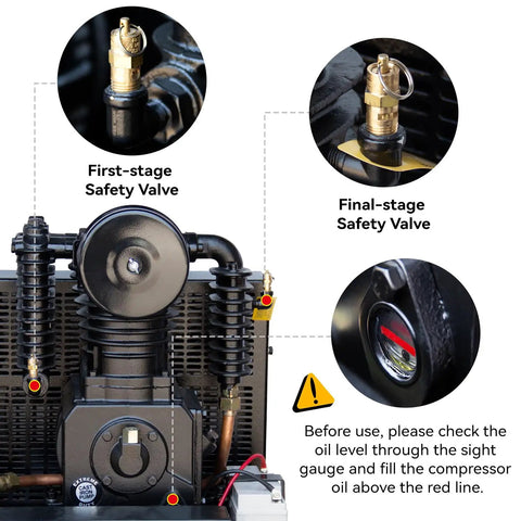 Get This Badass 3-in-1 MutsMover Gas Powered Air Compressor Generator And Welder. With A Massive 15HP Engine, 30 Gallon ASME Tank, And 19 CFM Flow, It Packs 6000W Power For Heavy Duty Job Sites. Perfect For Truck Mounted Industrial Use Or Remote
