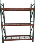 Heavy Duty Teardrop Pallet Rack Frame 42 Inch Depth By 168 Inch Height With 20000 Lb Capacity Top Shelf Steel Construction side view.