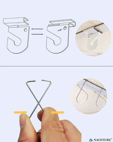 Drop Ceiling Hooks And Clips Set For Hanging Decorations White Pro Grade Heavy Duty Ceiling Hooks 10 Pack And 20 Ceiling Clips Easy Install Ideal For Classrooms Offices Homes Weddings Parties And Suspended Ceiling Decor