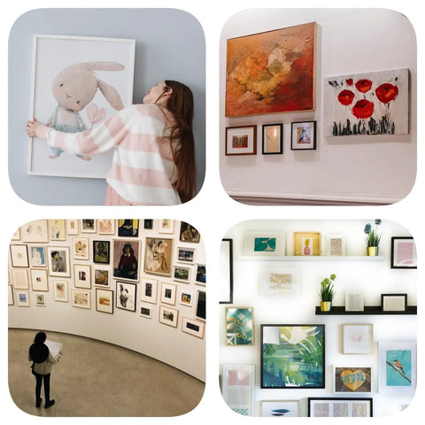 Tough As Nails Heavy Duty Picture Hanging Kit With Slick Storage Box and Rust Proof Hardware used to hang various framed art.