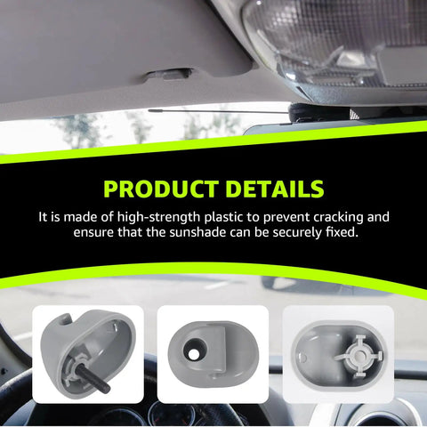 4 Pack Truck Interior Sun Visor Clips Built Tough Heavy Duty ABS Plastic Replacement S16-1023-661 product and details
