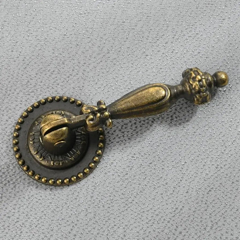 Retro Antique Cupboard Pull Handle Set in Metal Brass Easy Install for Wardrobe and Kitchen Cabinets Drawers 6.6cm Length Bronze Finish