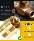 12 Pack Brass Pipe Fittings 3/8 In Female NPT To 1/4 In Female NPT Brass Couplings Hex Head Adapters with anti-corrosion feature