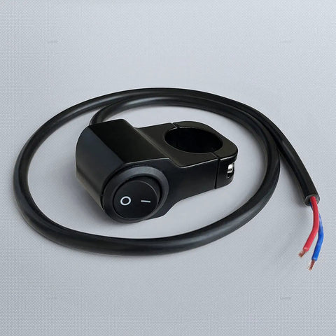 12V Waterproof Handlebar Switch For Motorcycles And ATVs UTVs And Scooters, Universal 7/8 Inch (22mm) Fit, aluminum alloy switch with wire