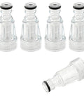 Five Pack Three Quarter Inch Water Inlet Filter Connectors For 20V Max Cordless Pressure Washer DCPW550 Replacement Parts Garden Hose Adapter Set display