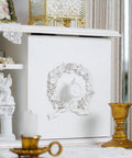 Vintage cabinet with Six Pack Resin Beach Conch Cabinet Knobs In Antique White Finish, coastal decor setup with gold accents.