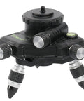 Heavy Duty Pro Grade Metal 360 Degree Rotating Base for Laser Level Tripod Connector with One Quarter Inch Threaded Mount and Built In Horizontal Bubble Micro Adjust Fine Turning Pivot AT2 by Huepar.
