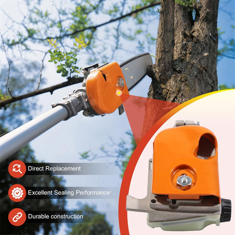 Gear Head Pole Saw Gearbox Replacement For HT73 HT75 HT100 HT101 HT130 HT131 HT250 KM90 KM110 KM130 FS85 Pruner Pole Cutter 3 8 Inch 6 Tooth Sprocket Replaces 4182 200 0070 4138 205 0008