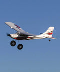 RC Airplane Apprentice STOL S 700 BNF With AS3X SAFE Technology Ultra Easy To Fly Trainer in flight against blue sky