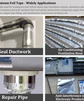 Beefed Up Heavy Duty Aluminum Foil Duct Tape For HVAC Sealing And Patching Waterproof High Temp Tape For Ductwork Applications